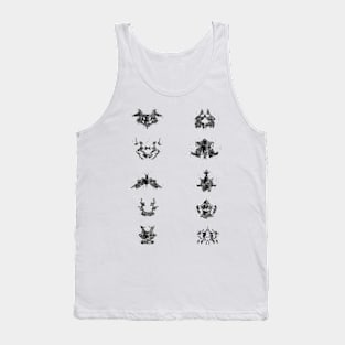 Collection of Rorschach inkblot tests Tank Top